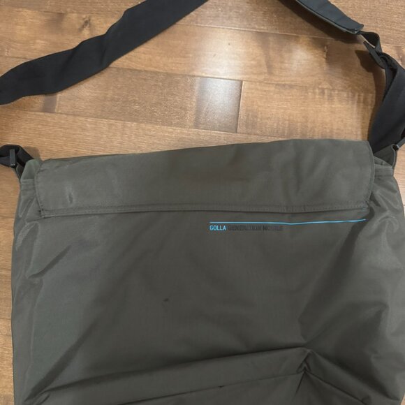 Golla Genmob “Generation Mobile” Messenger Bag – Blue/ tinted Olive green - Picture 2 of 8